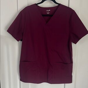 Scrubstar Burgundy Scrub Top